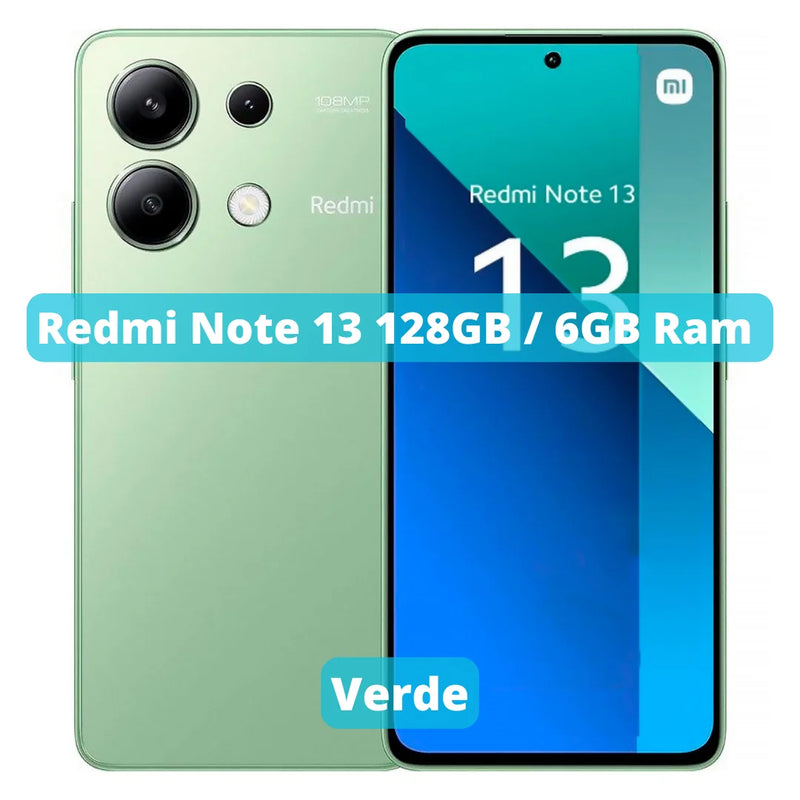 Xiaomi Redmi Note 13 Versão Global Smartphone 4G , ROM Global , Câmera 108MP , Carregador 33W