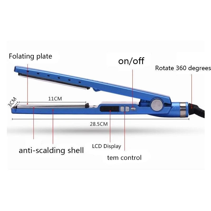 Prancha Bivolt 110V/220V Nano Titanium Hair Curling