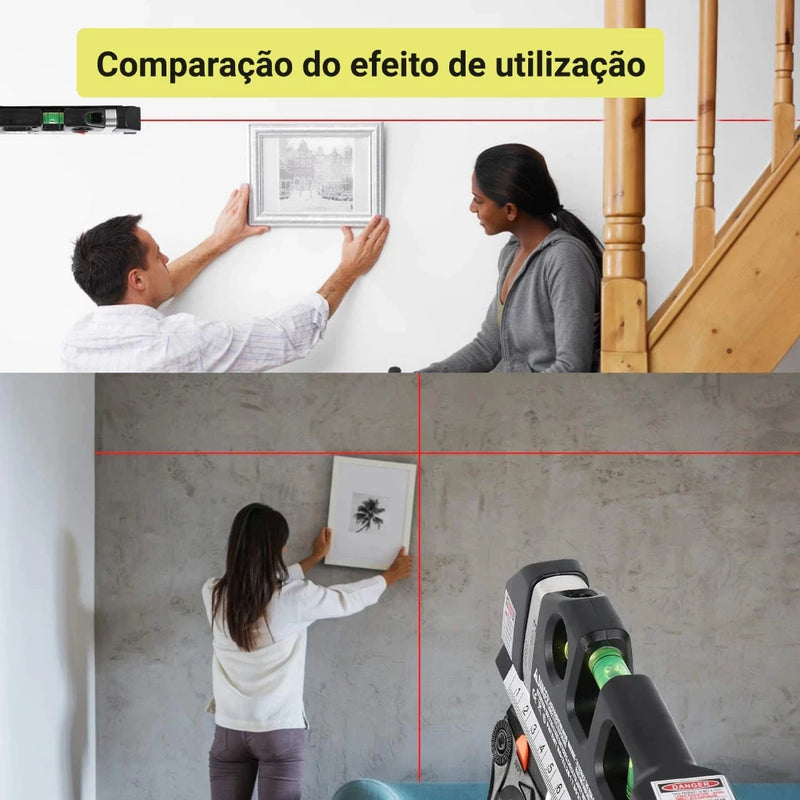 Nível a Laser Profissional com Trena Pro3