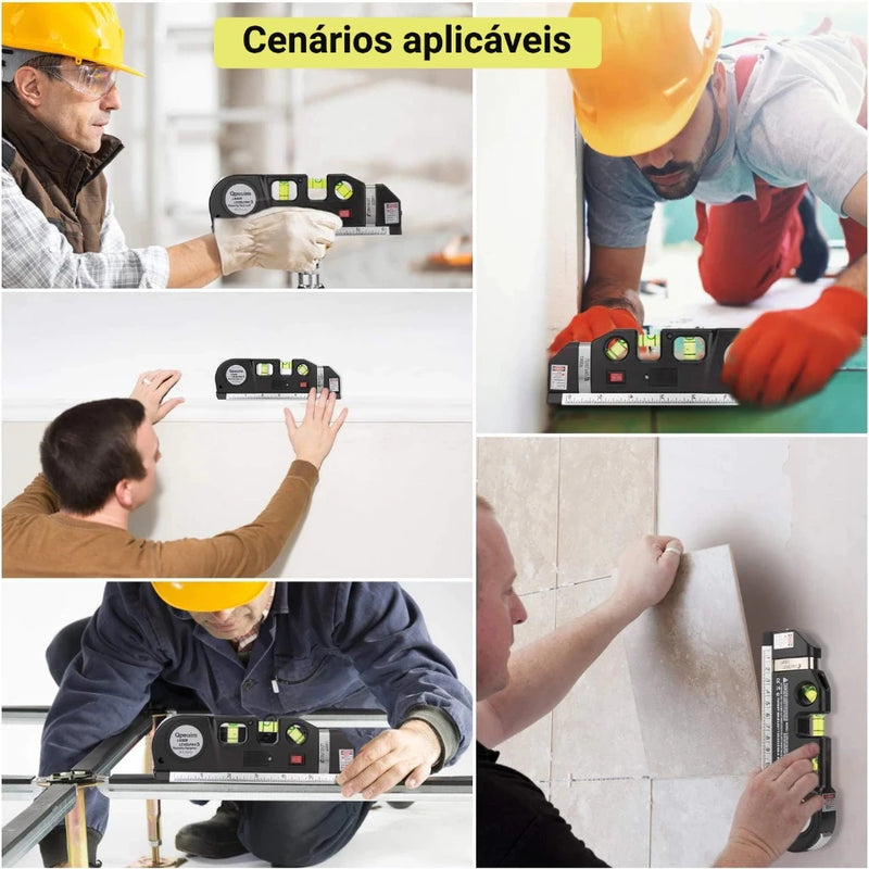 Nível a Laser Profissional com Trena Pro3