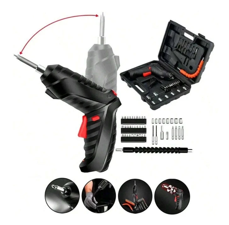 Parafusadeira Elétrica Sem Fio com Kit Completo