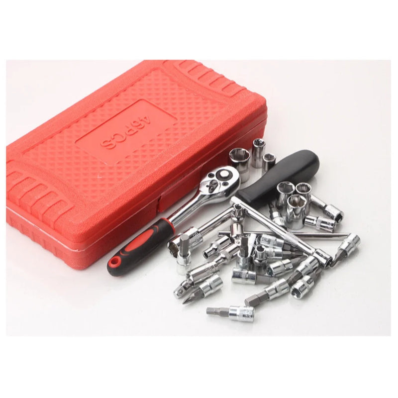 Kit de Ferramentas 46 Peças – Conjunto Completo para Reparos e Manutenção