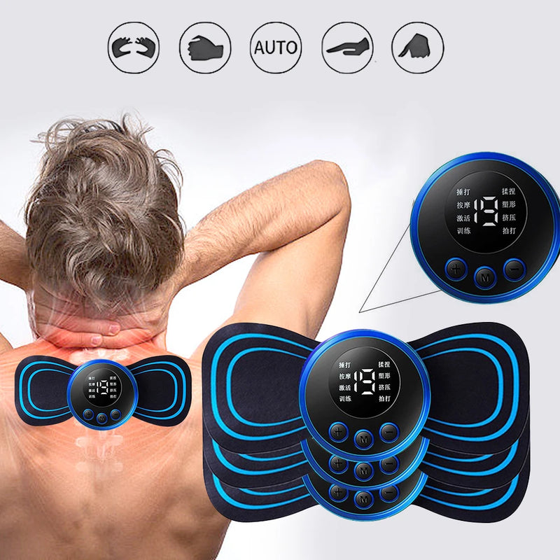Massageador Portátil de Corpo Inteiro com 19 Níveis de Intensidade