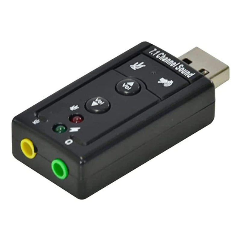 Placa de Som Externa USB 7.1