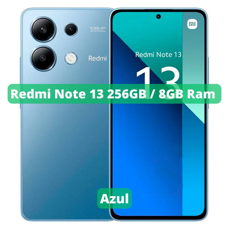 Xiaomi Redmi Note 13 Versão Global Smartphone 4G , ROM Global , Câmera 108MP , Carregador 33W