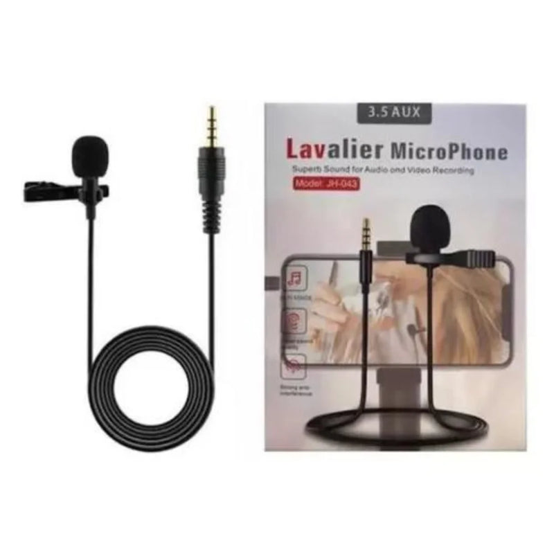 Microfone Lavalier P2 Profissional para Celular
