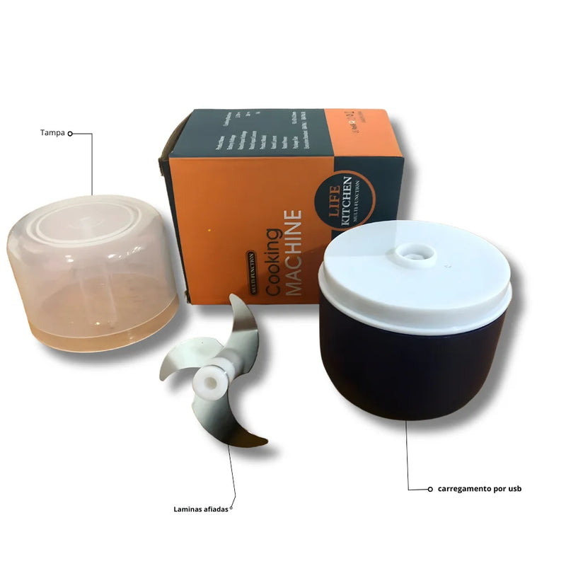 Mini Processador Elétrico  – Compacto e Prático para Cozinha