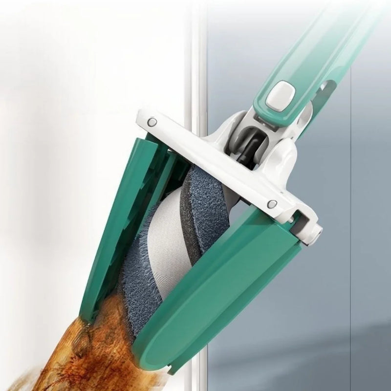 Esfregão Giratório Lava E Seca Torção Microfibra Multiuso Limpeza de Piso Cozinha Limpa Rodo Mágico 360° Com Refil