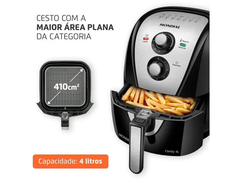 Fritadeira Elétrica Mondial Air Fryer 4L