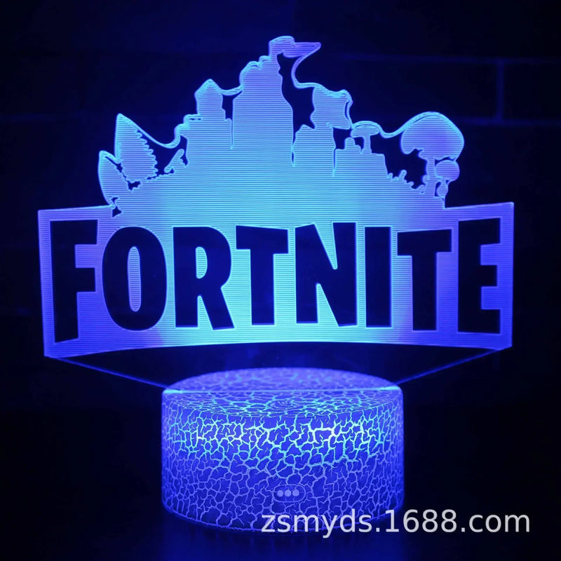 Luminária 3D LED Multicolor FORTNITE