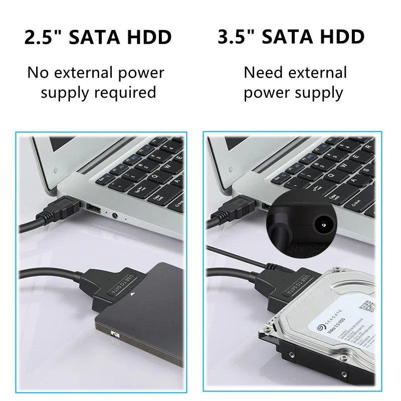 Adaptador SATA para USB 3.0 com Suporte UASP