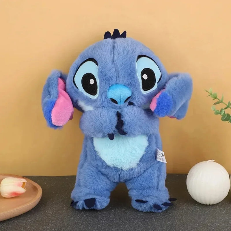 Pelúcia Kawaii Stitch com Luz, Som e Mecanismo Calmante - Companheiro de Dormir para Bebês