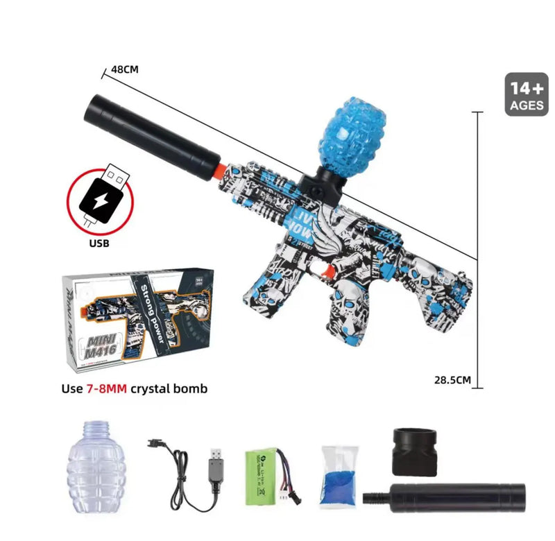 HydroBlaster Pro - Arma de Brinquedo Elástica com Hidrogel
