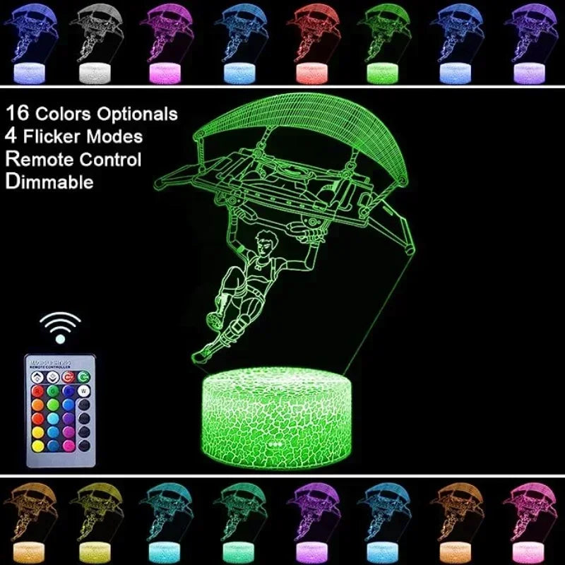 Luminária 3D LED Multicolor FORTNITE