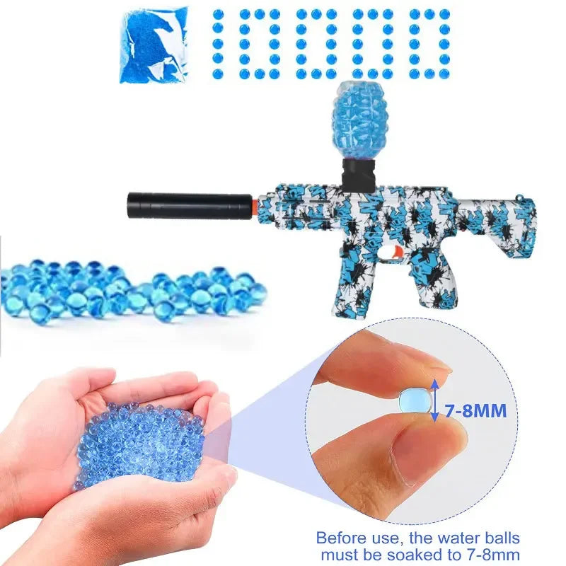 HydroBlaster Pro - Arma de Brinquedo Elástica com Hidrogel