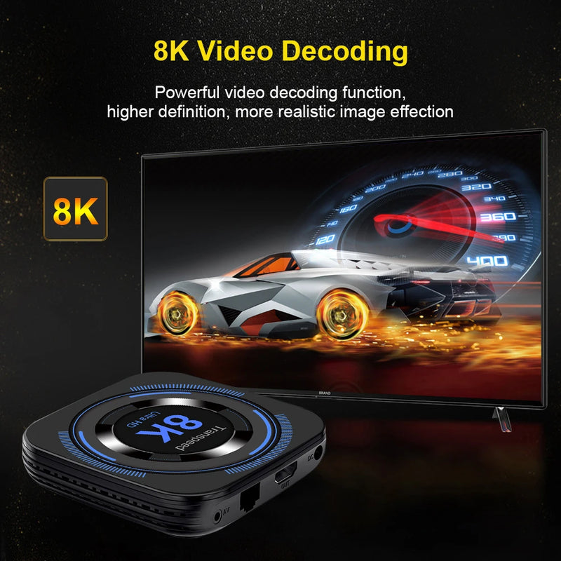 IPTV Transpeed Android 12 TV BOX Allwinner H618 Dual Wifi