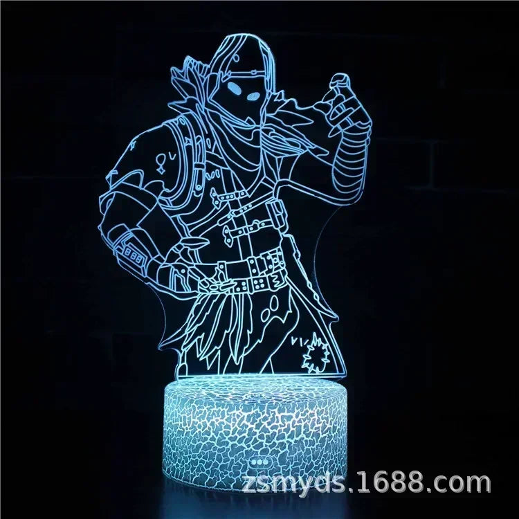 Luminária 3D LED Multicolor FORTNITE