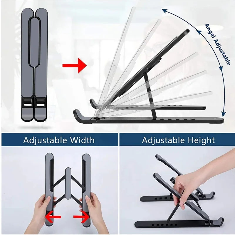 Suporte Ajustável para Laptop Portátil e Dobrável