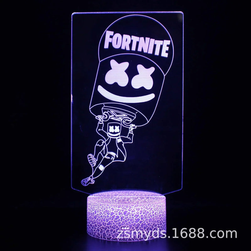 Luminária 3D LED Multicolor FORTNITE