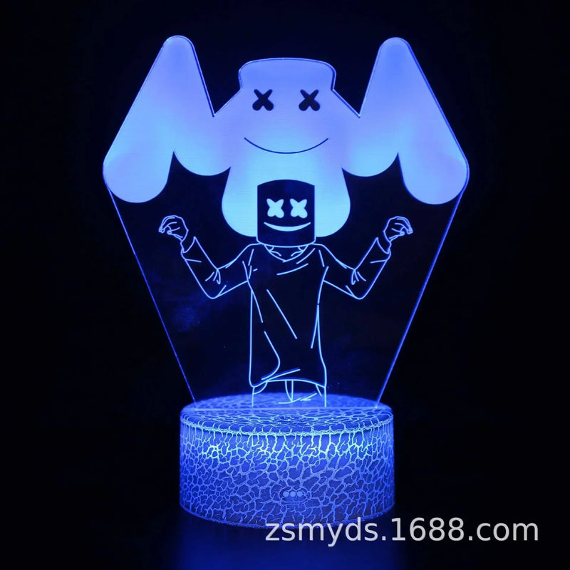 Luminária 3D LED Multicolor FORTNITE
