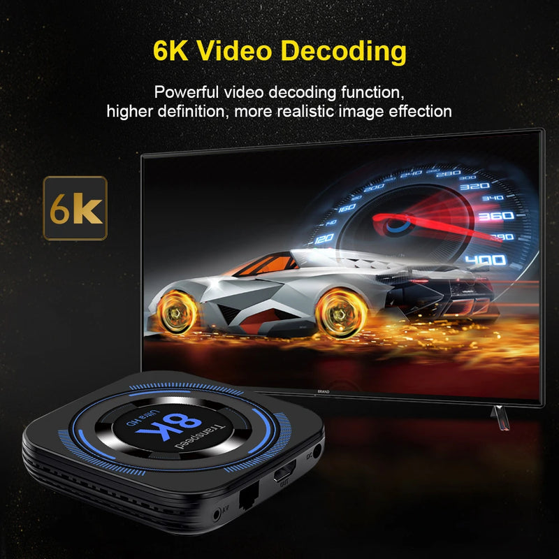 IPTV Transpeed Android 12 TV BOX Allwinner H618 Dual Wifi