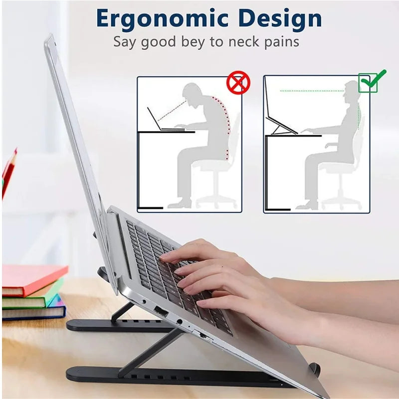 Suporte Ajustável para Laptop Portátil e Dobrável