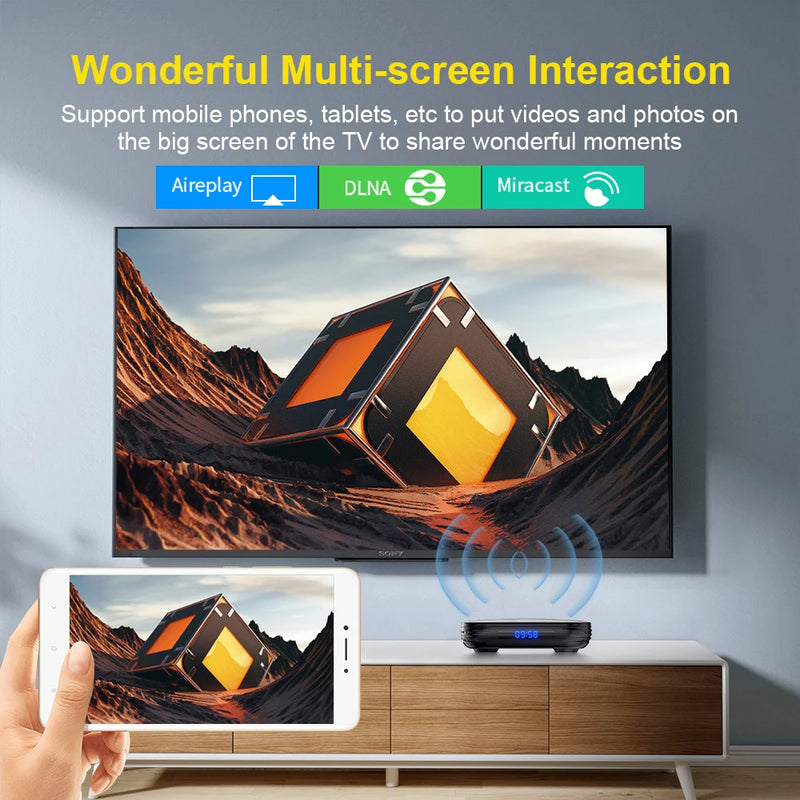 IPTV Transpeed Android 12 TV BOX Allwinner H618 Dual Wifi