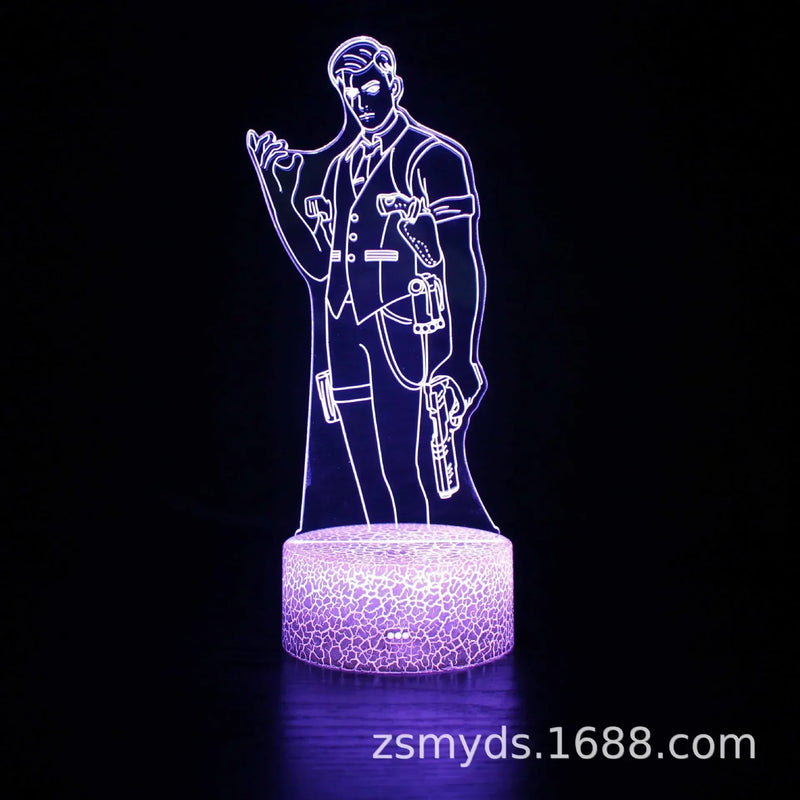 Luminária 3D LED Multicolor FORTNITE