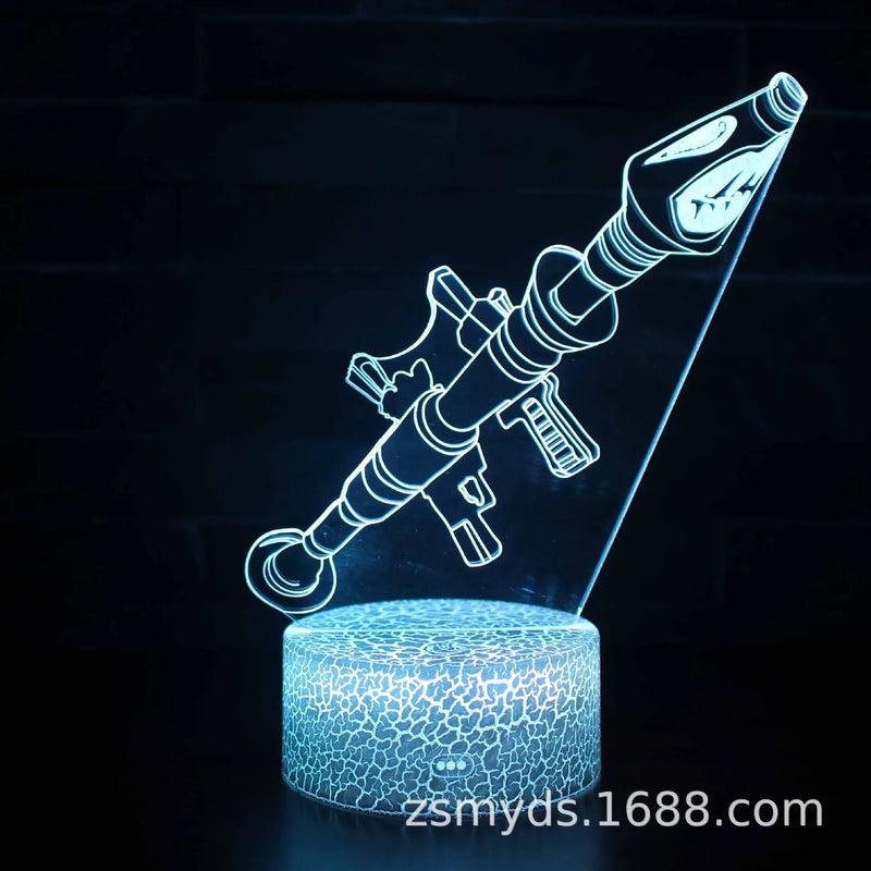 Luminária 3D LED Multicolor FORTNITE
