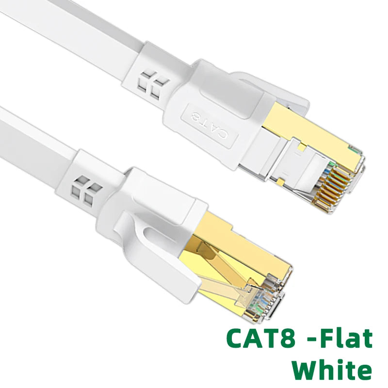 Cabo Ethernet Cat 8 Weisuda Hyper Speed 40Gbps Blindado