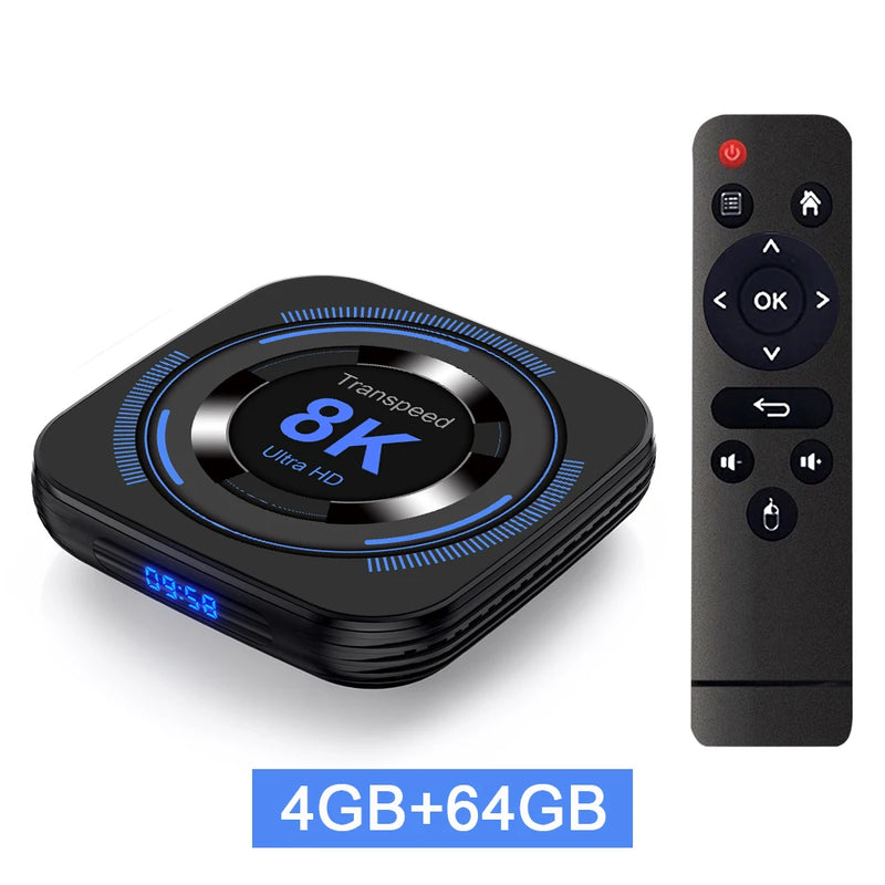 IPTV Transpeed Android 12 TV BOX Allwinner H618 Dual Wifi