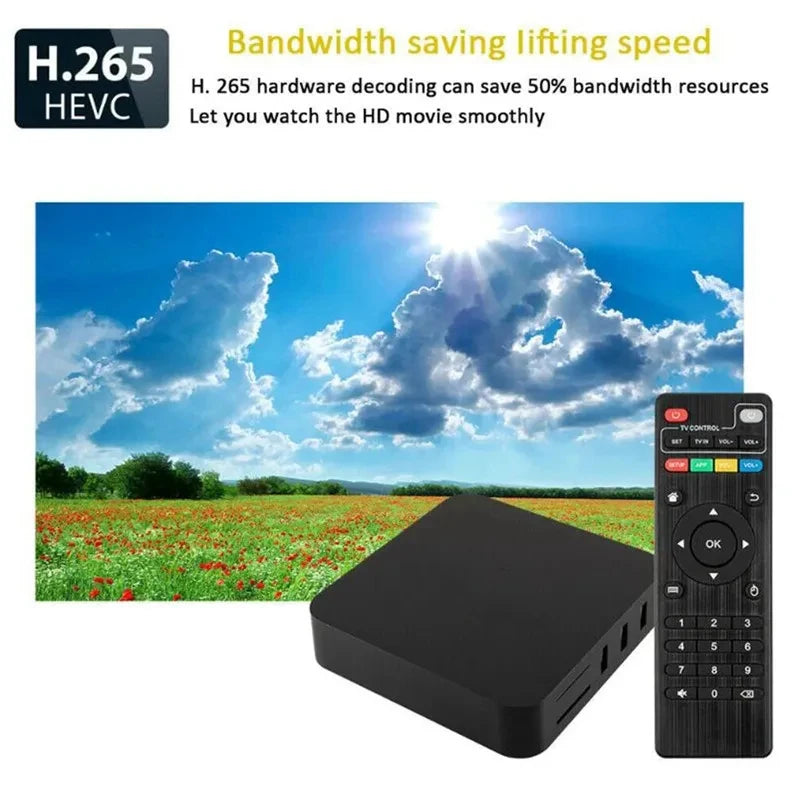 Conversor de TV Inteligente Digital Smart TV Box 4K 5G Android Dual WiFi Media Player Set Top Box Smart TV Box