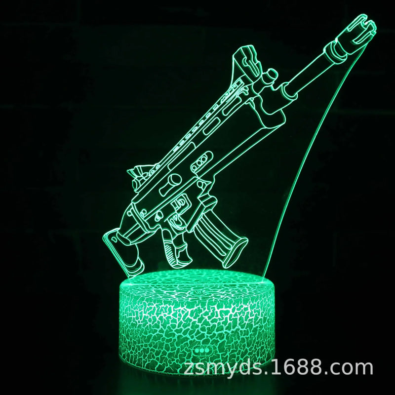 Luminária 3D LED Multicolor FORTNITE