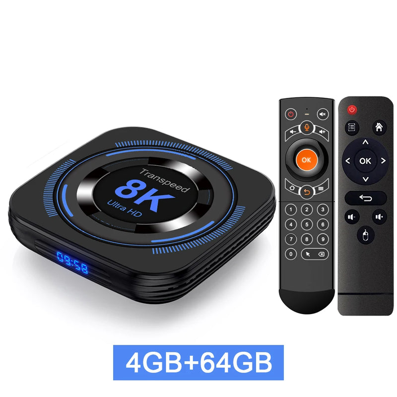IPTV Transpeed Android 12 TV BOX Allwinner H618 Dual Wifi